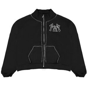 Watson Studios‎ Pearl Lined Sweat Suit Jacket Black Small New With Tags